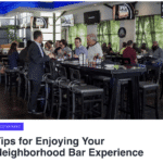 press release: Tips for Enjoying Your Neighborhood Bar Experience