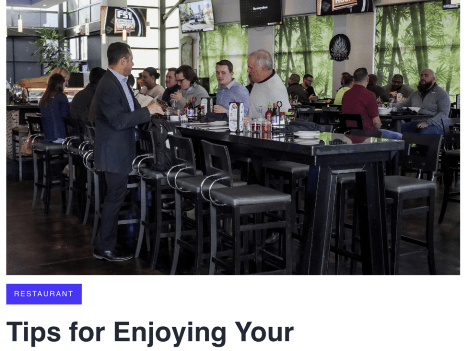 press release: Tips for Enjoying Your Neighborhood Bar Experience