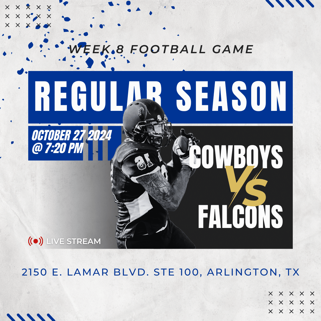 🏟️ Cowboys vs. Falcons Sunday Night Battle at BFF!